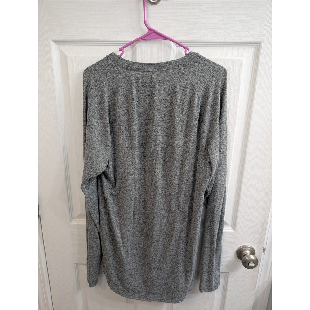 Lululemon Long Sleeve Drysense Shirt Mens Heathered Gray - Size L - Picture 2 of 6